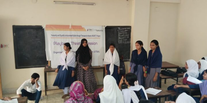 Theatre Therapy Sessions Held with Students at Basara High School, Chandpur