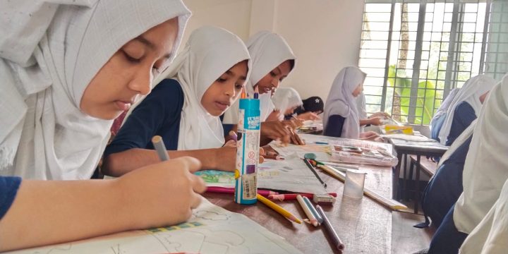 Art Competition Held at Borgaon High School, Chandpur